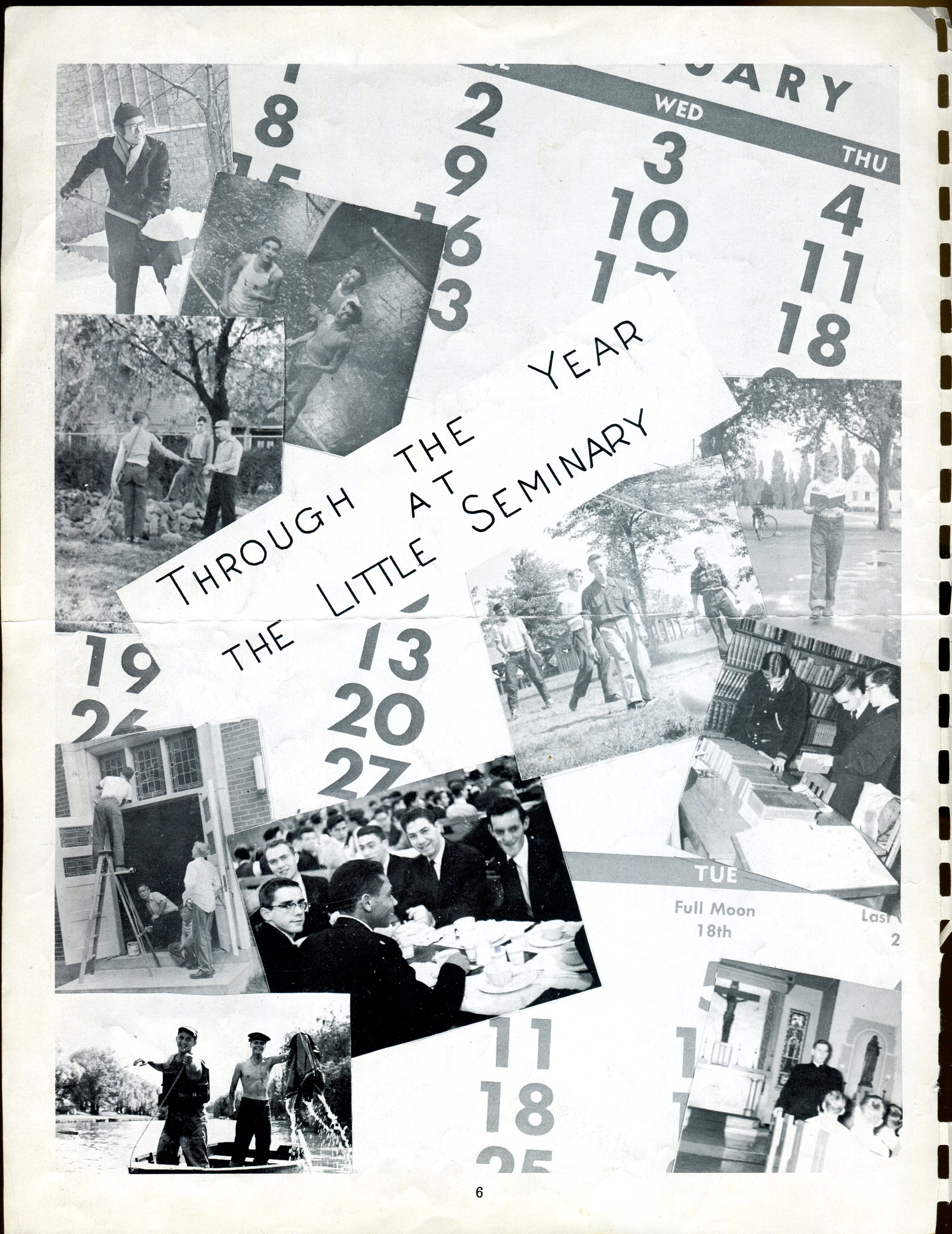 collection of photos showing academic and recreational activities 